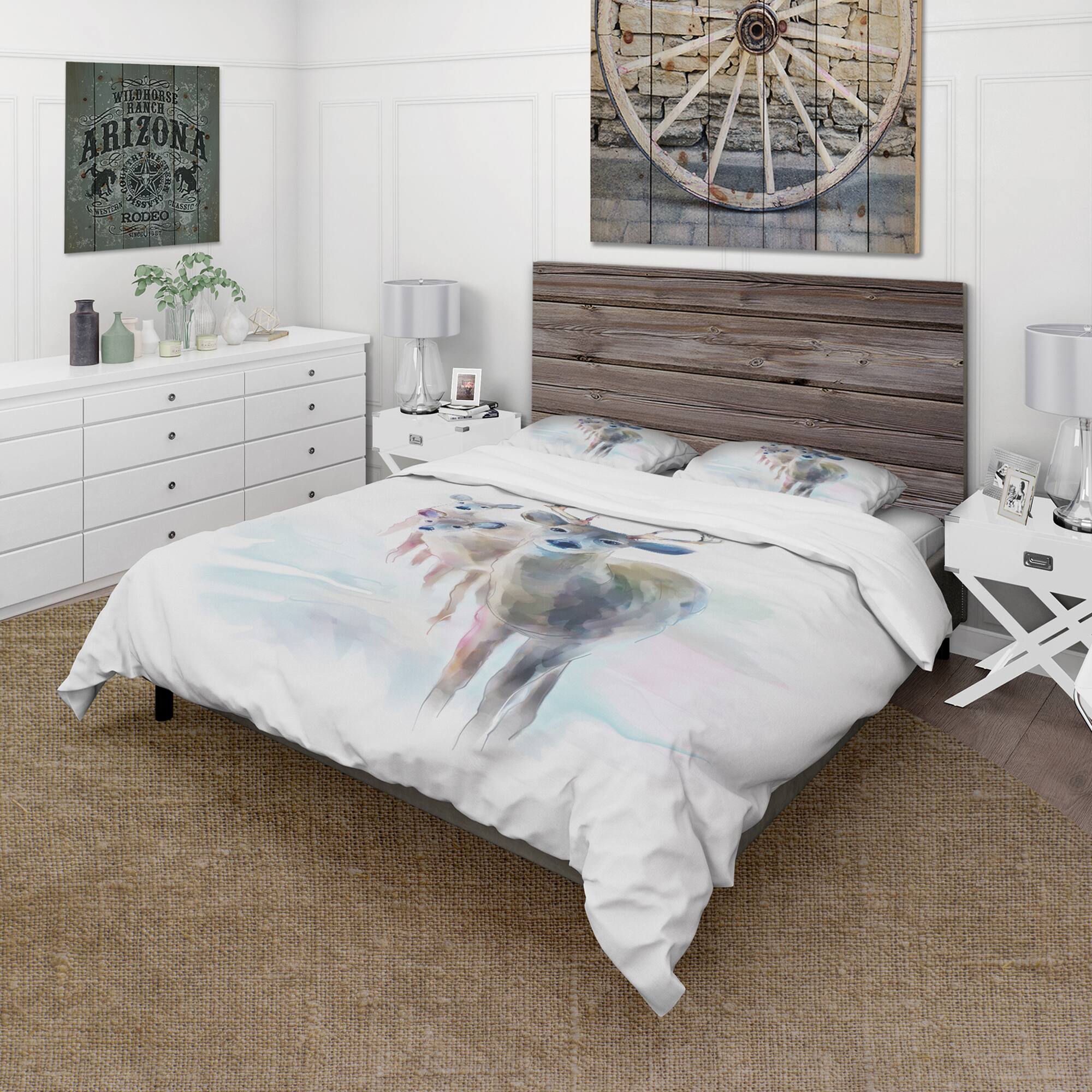 Designart 'Beautiful Deer With Big Horns